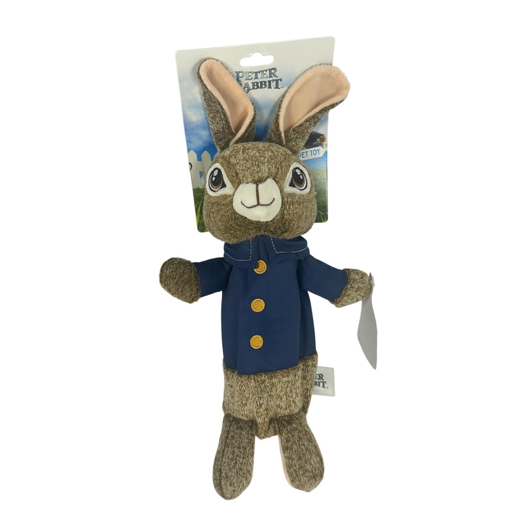 Animal Adventure Peter Rabbit Pet Toy Dog Small Brown New Water‎ Bottle Cruncher